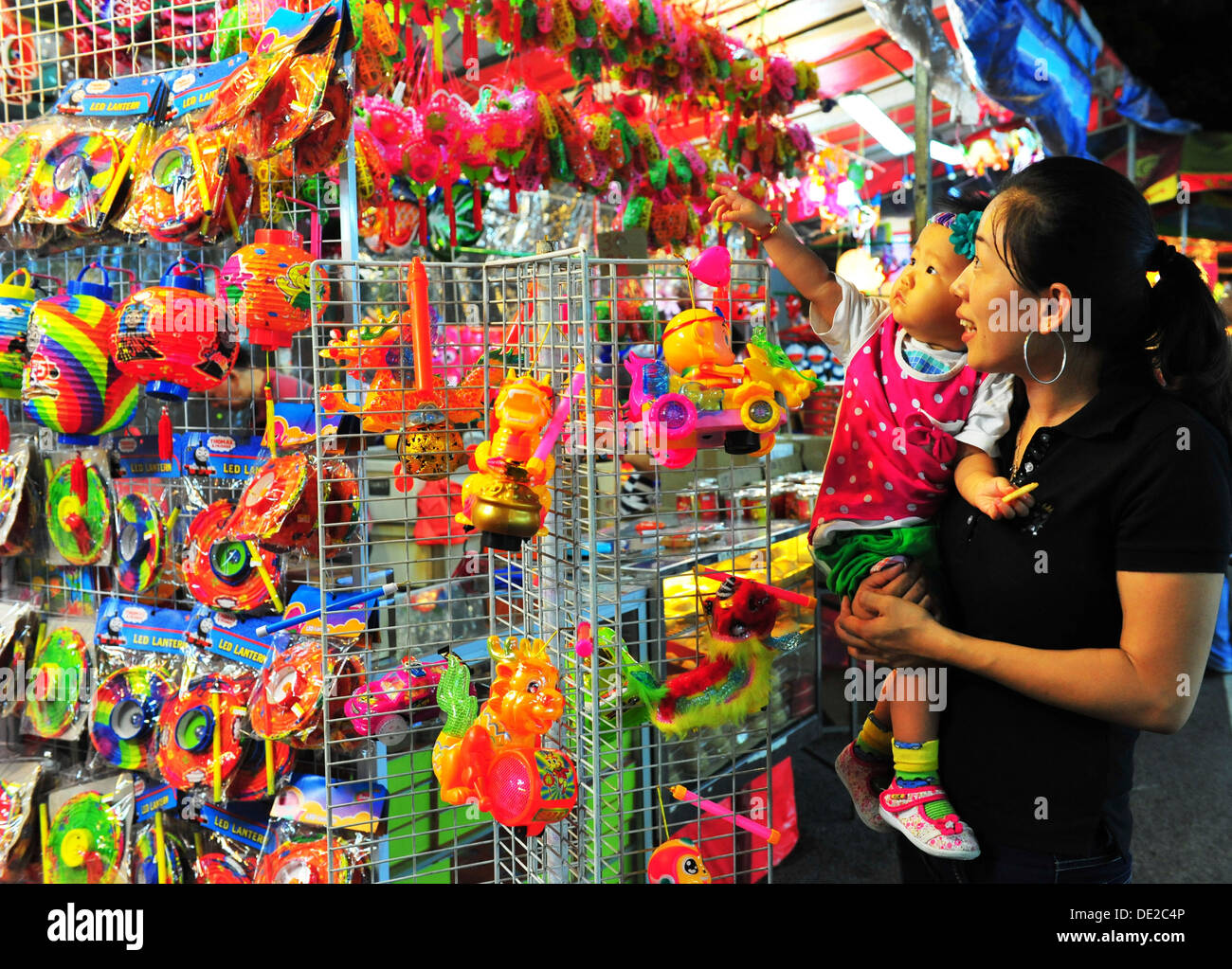 Fête de quartier Chinois de Singapour Banque D'Images