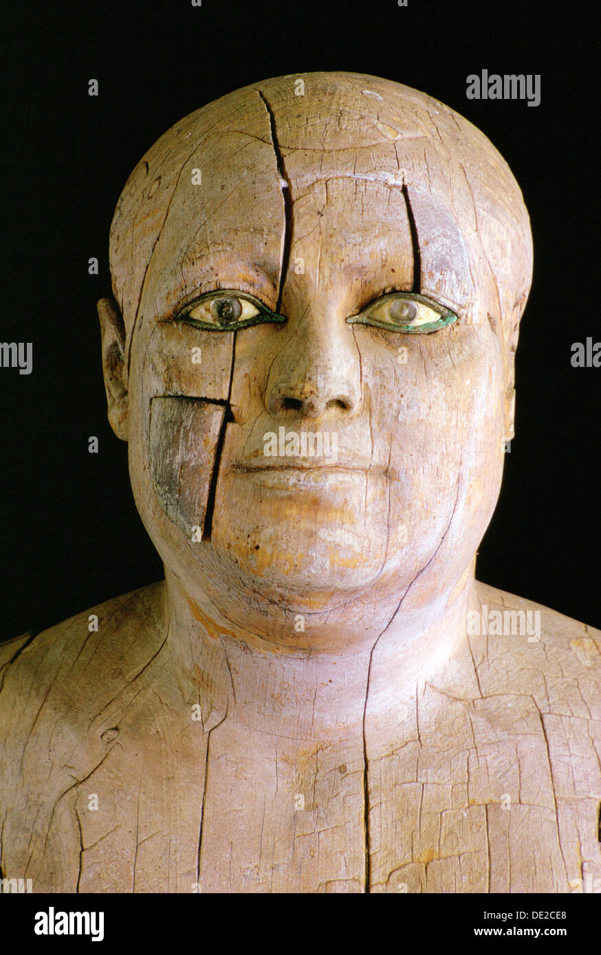 Statue en bois de Ka-Aper, Musée du Caire, Egypte. Artiste : Tony Evans Banque D'Images