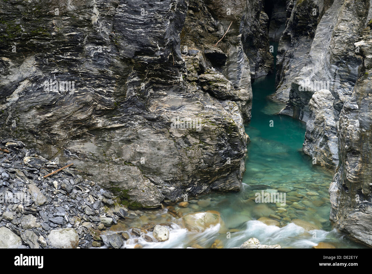 La gorge de Viamala près de Thusis, dans le canton des Grisons, Suisse, Europe Banque D'Images