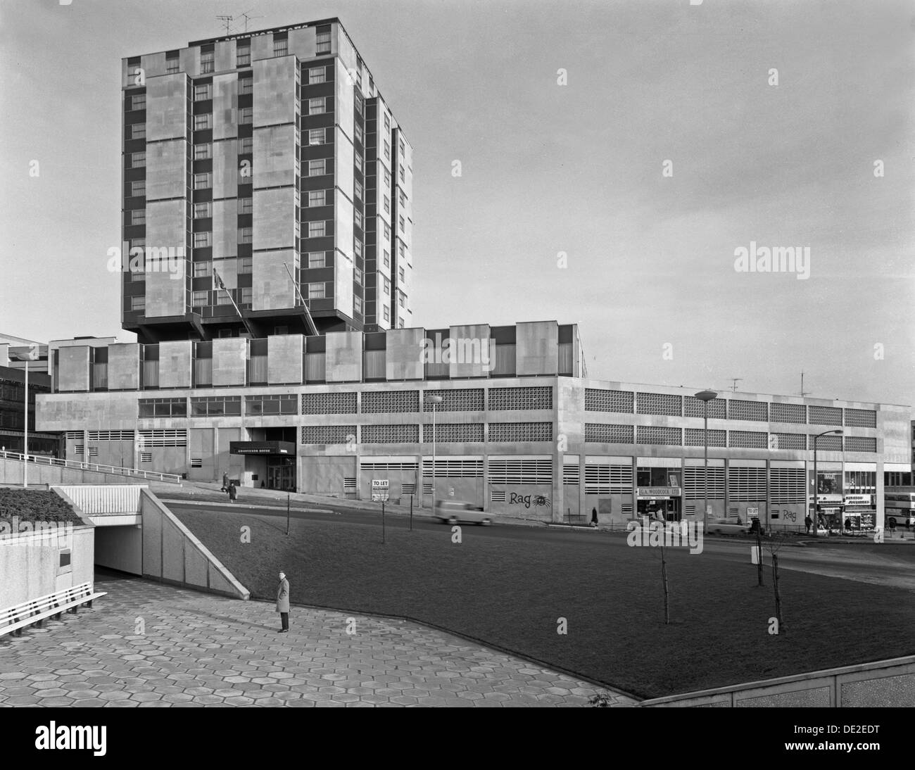 Grosvenor House Hotel, Charte Square, Sheffield, South Yorkshire, 1968. Artiste : Michael Walters Banque D'Images