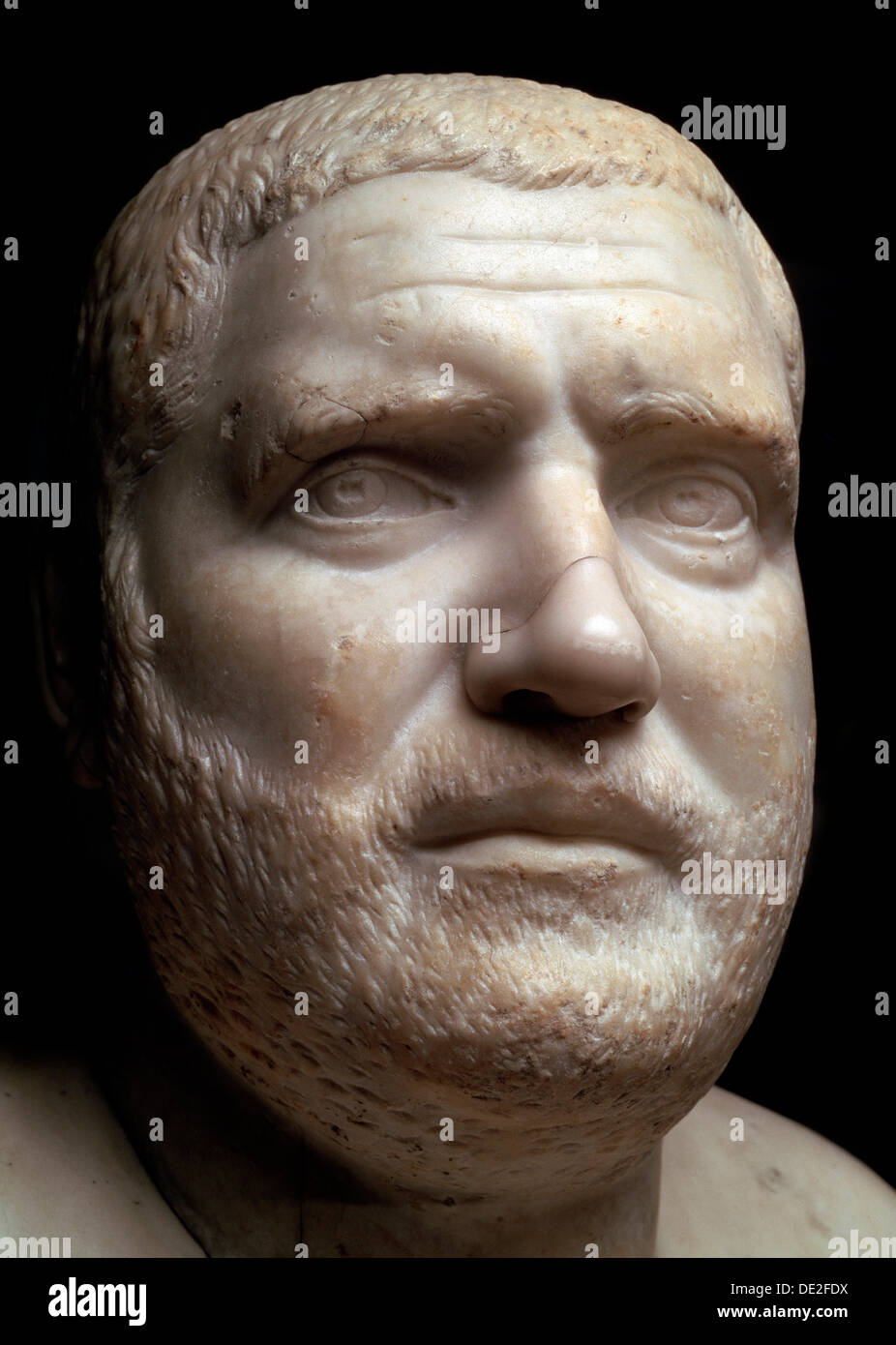 Portrait en buste de l'empereur romain Balbinus, 3e siècle. Artiste : Inconnu Banque D'Images