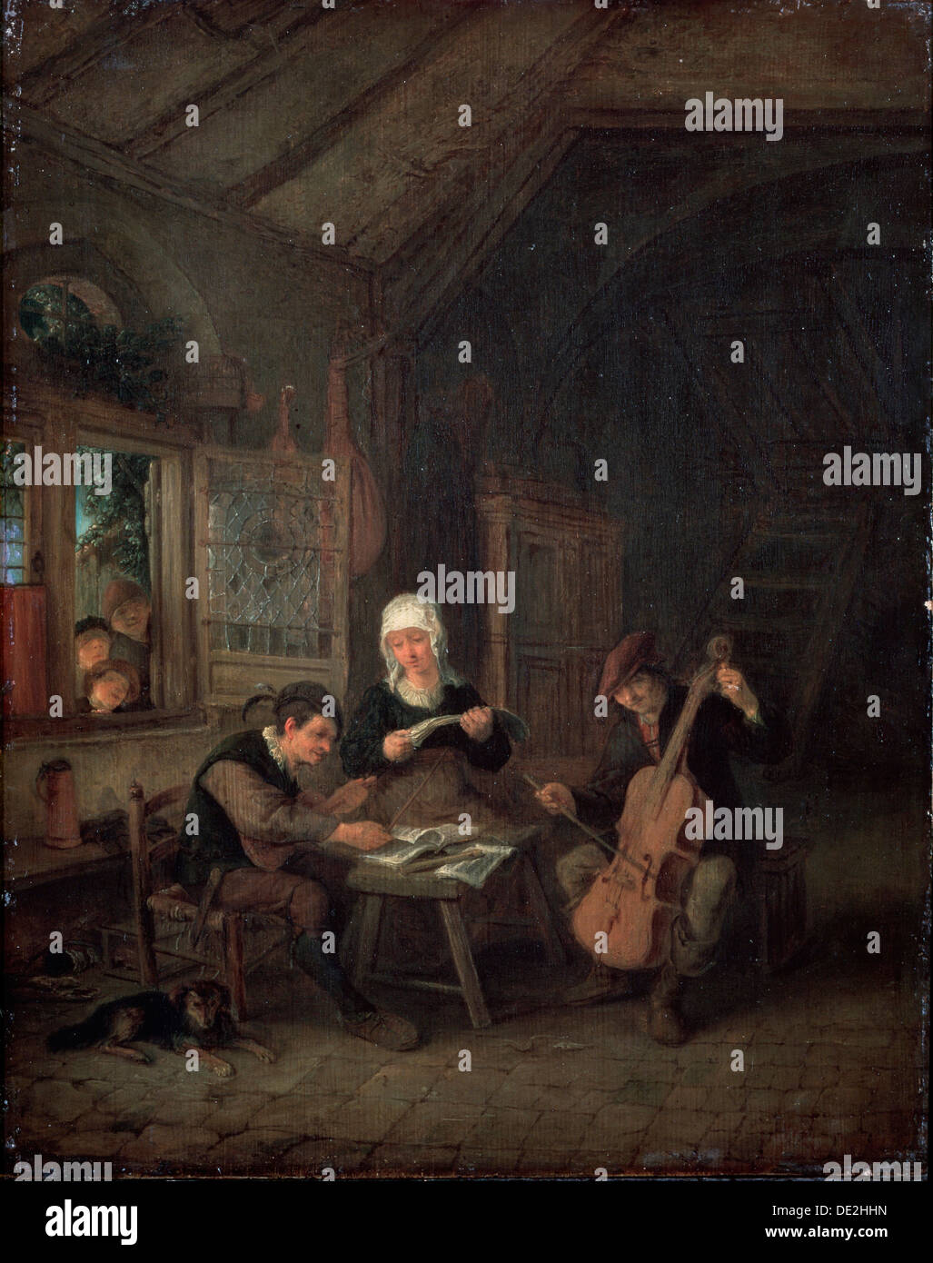 Musiciens 'rural', 1645. Artiste : Adriaen van Ostade Banque D'Images