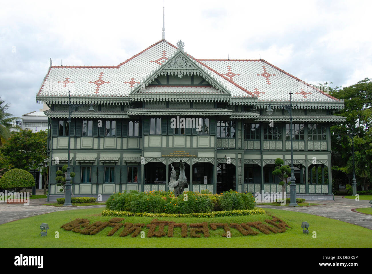 L'histoire, en bois historique bâtiments royaux, Suan Hong Residence, Vimanmek Palace, Phra Ratchawang Dusit, Bangkok, Thaïlande Banque D'Images