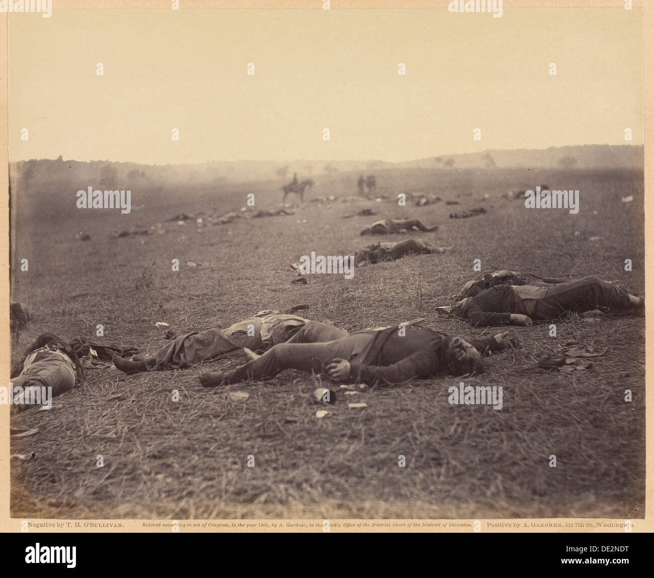 Une récolte de la mort ; Timothy H. O'Sullivan, américain, 1840 - 1882, d'imprimer par Alexander Gardner Banque D'Images