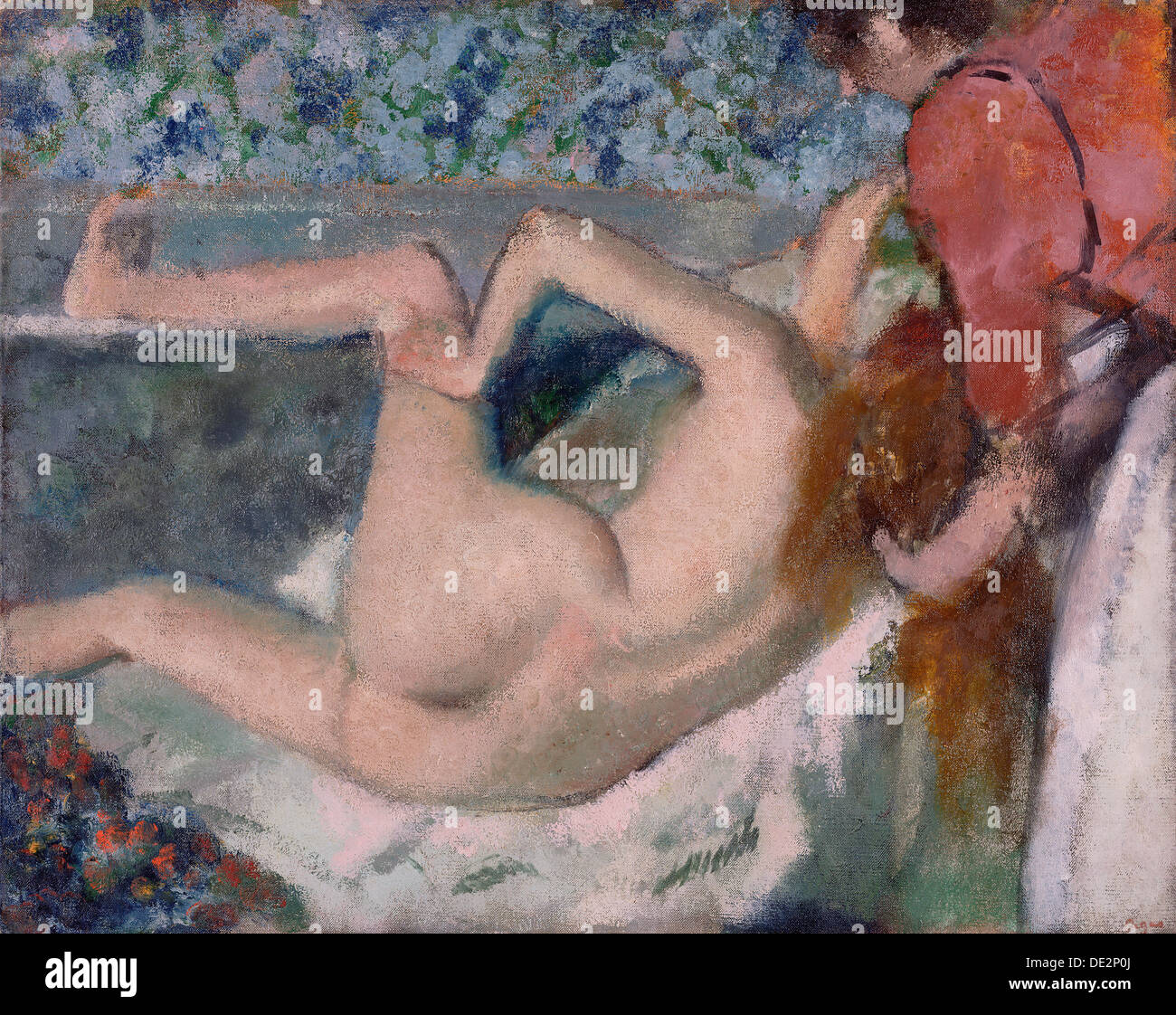 Après le bain ; Edgar Degas, Français, 1834 - 1917 ; 1894 ; Huile sur toile ; Sans encadrement : 65,7 x 82,2 cm (25 7/8 x 32 3/8 in.) Banque D'Images