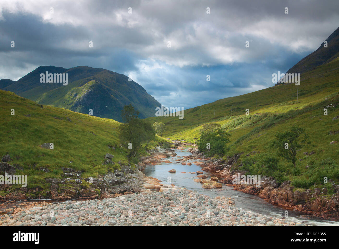 La rivière Etive et Ben Starav, Glen Etive, Highland Banque D'Images