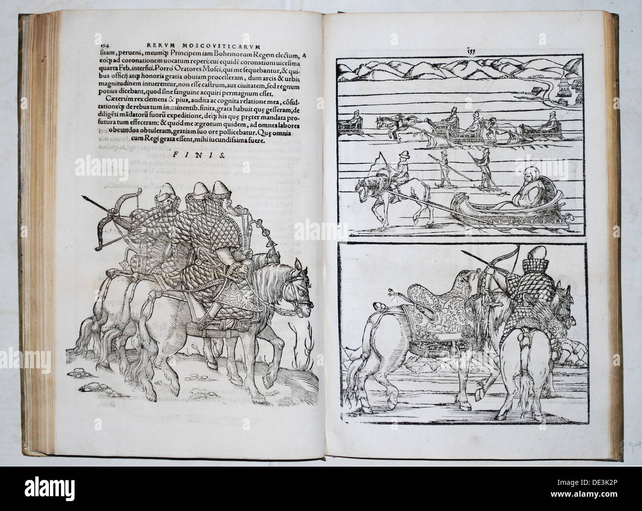 Fédération de guerriers. Siegmund von Herberstein voyages à travers la Russie (De : Rerum Moscoviticarum commentarii..), 1571. Artiste : Anonyme Banque D'Images