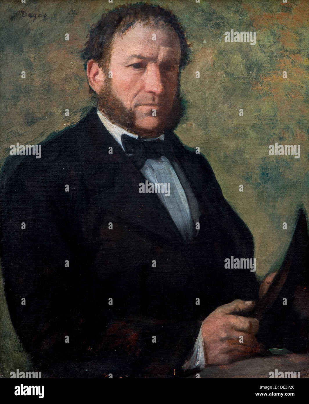 19ème siècle - Portrait de M. Ruelle, autour de 1862 - Edgar Degas Philippe Sauvan-Magnet / Active Museum huile sur toile Banque D'Images