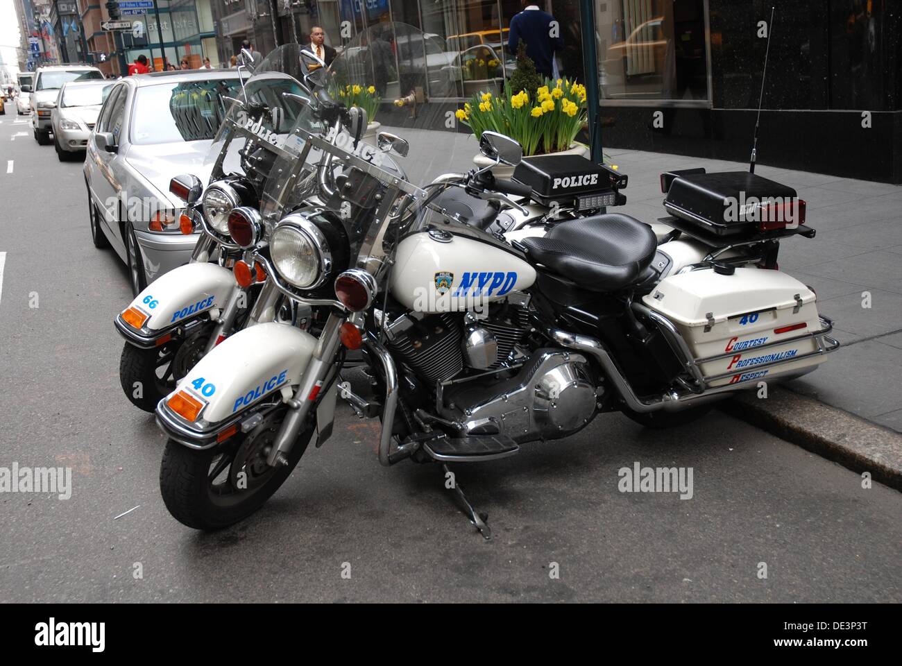 New york police department motorcycle Banque de photographies et d ...
