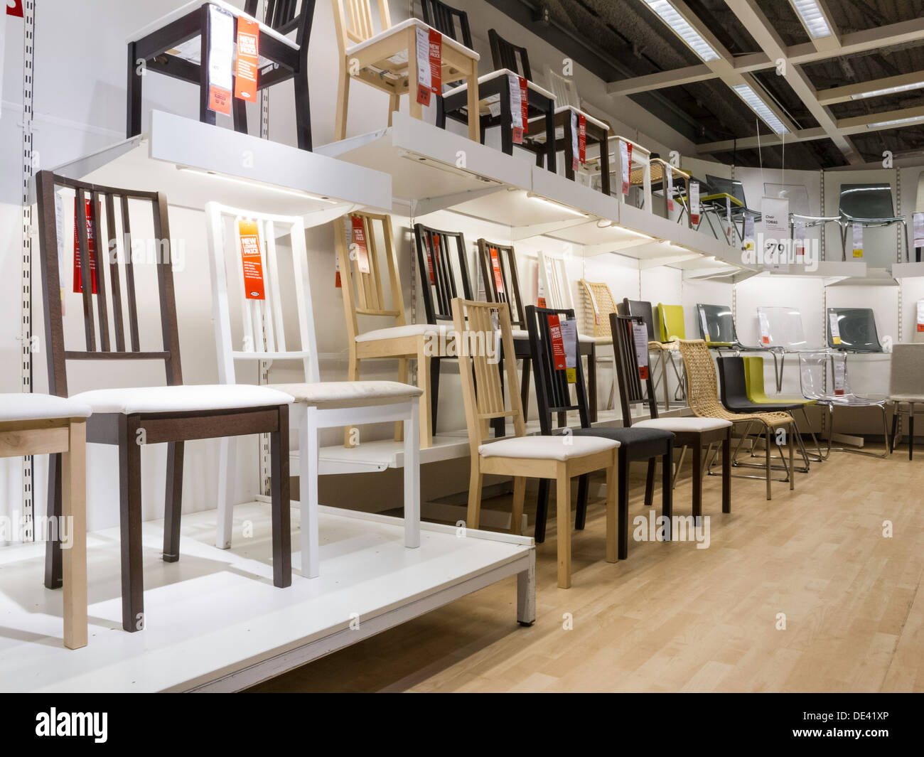 Suédois IKEA Store intérieur, Stoughton, NA Banque D'Images
