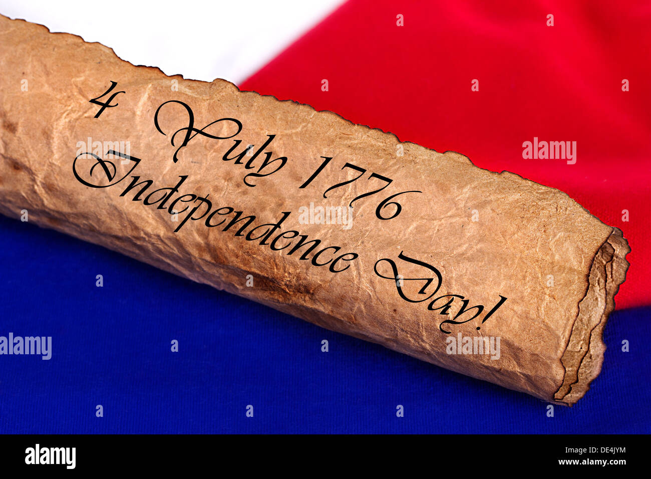 4 juillet 1776 Date de l'indépendance Banque D'Images