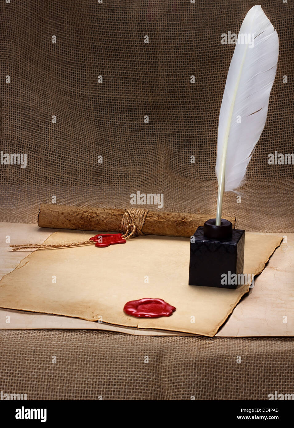 vieux papiers Banque D'Images