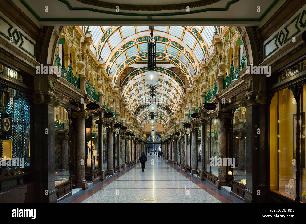 Arcade à Leeds, Yorkshire Banque D'Images