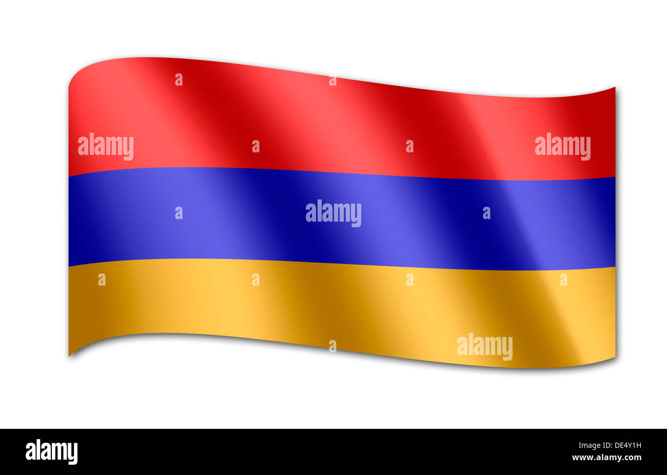 Drapeau de l’Arménie Banque D'Images