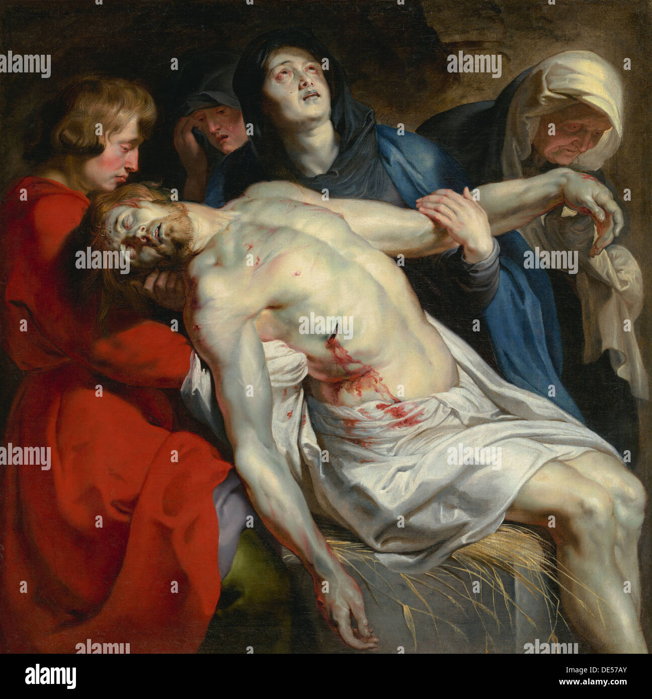 La mise au tombeau ; Peter Paul Rubens, Flamand, 1577 - 1640 ; environ 1612 ; Huile sur toile Banque D'Images