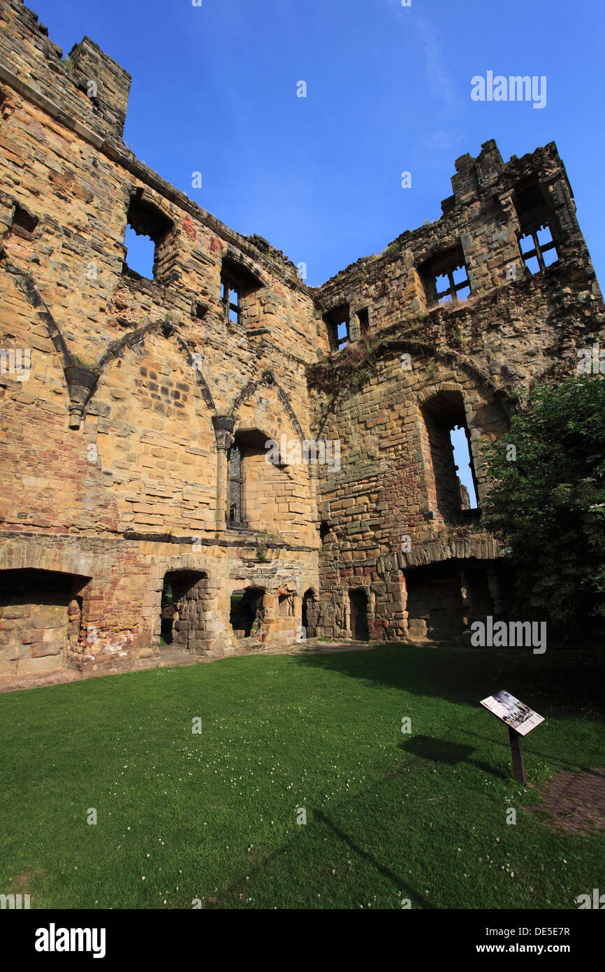 Les ruines de château d'Ashby De La Zouch, Ashby De La Zouch, Leicestershire, Angleterre, Grande-Bretagne, Royaume-Uni Banque D'Images