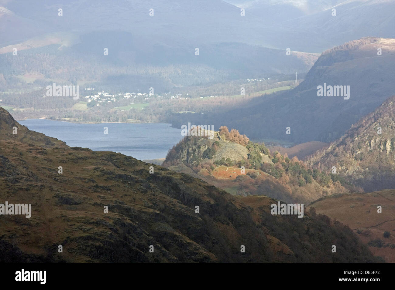 Keswick, Derwentwater Keswick avec, dans la distance, Lake District, Cumbria, England, UK Banque D'Images