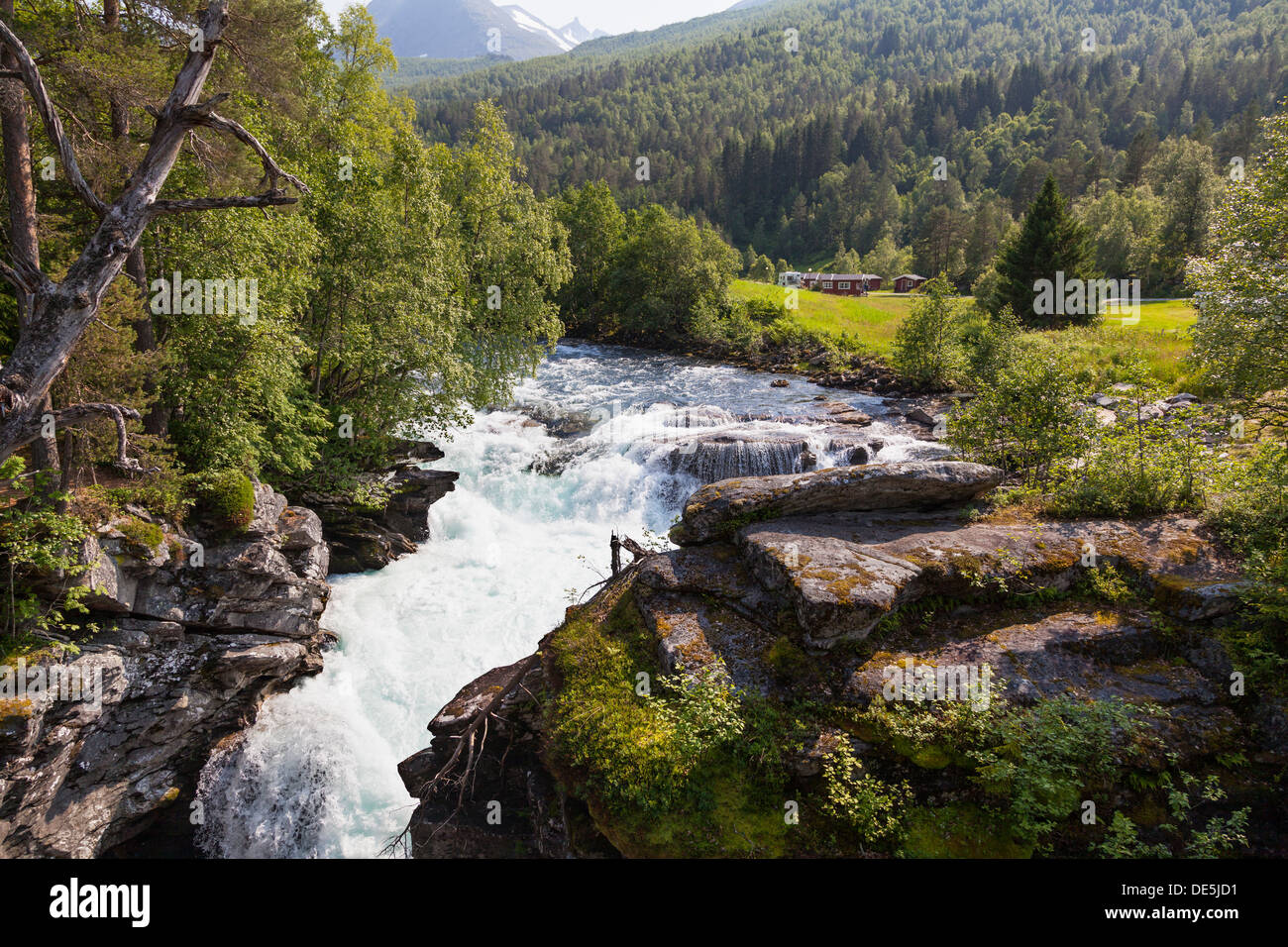 Gudbrandsjuvet gorge, Norvège Banque D'Images