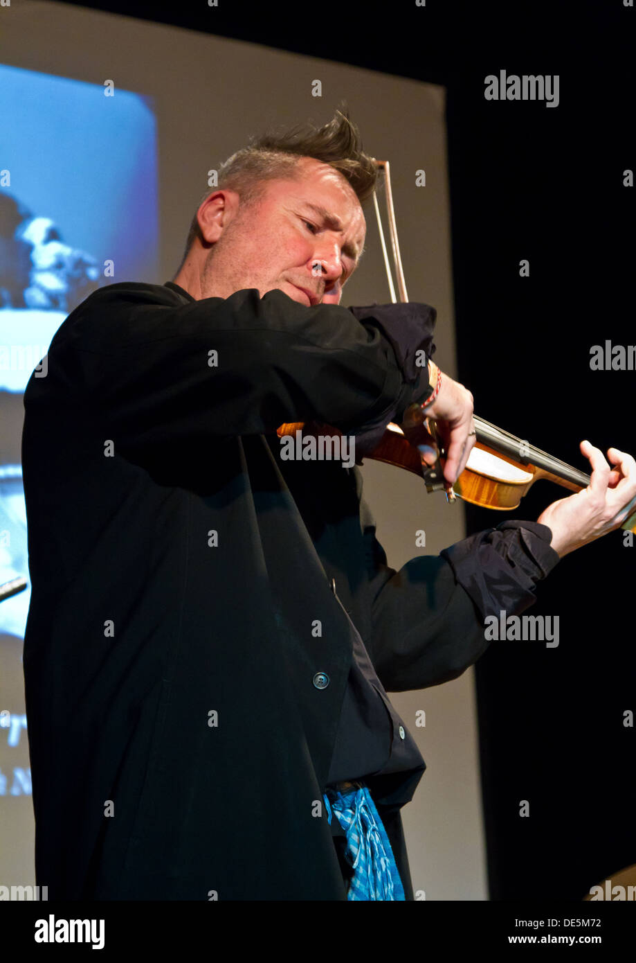 Le violoniste Nigel Kennedy. Banque D'Images
