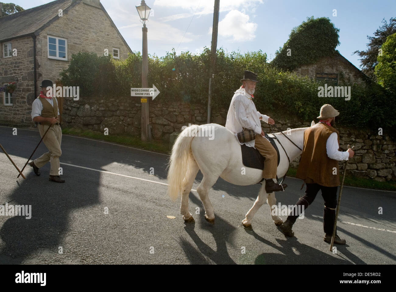 Widecombe Fair, Widecombe dans la lande de Dartmoor, dans le Devon, Royaume-Uni. Oncle Tom Cobley et tous. HOMER SYKES Banque D'Images