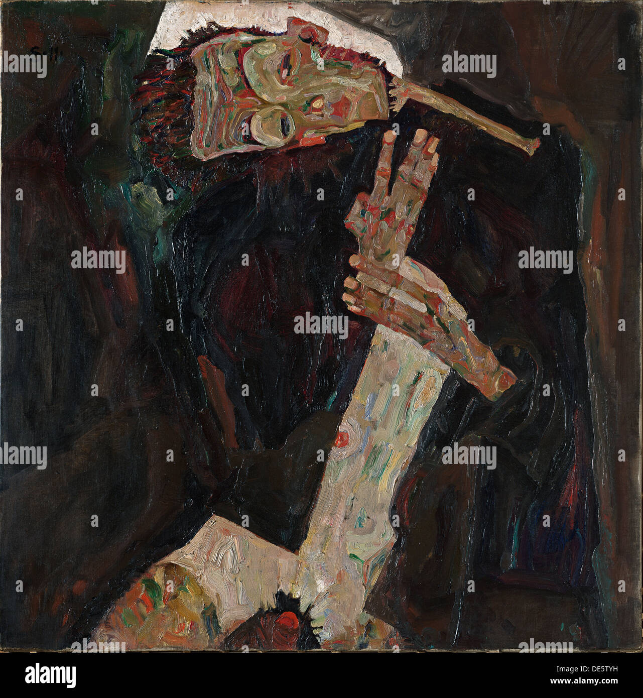 Le parolier, 1911. Artiste : Schiele, Egon (1890-1918) Banque D'Images