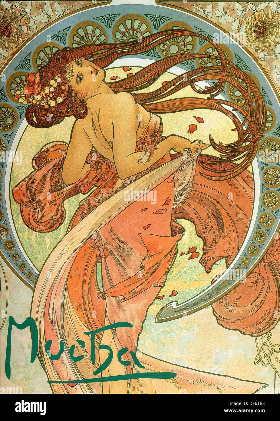 La danse (à partir de la série des Arts), 1898. Artiste : Alfons Mucha, Marie (1860-1939) Banque D'Images