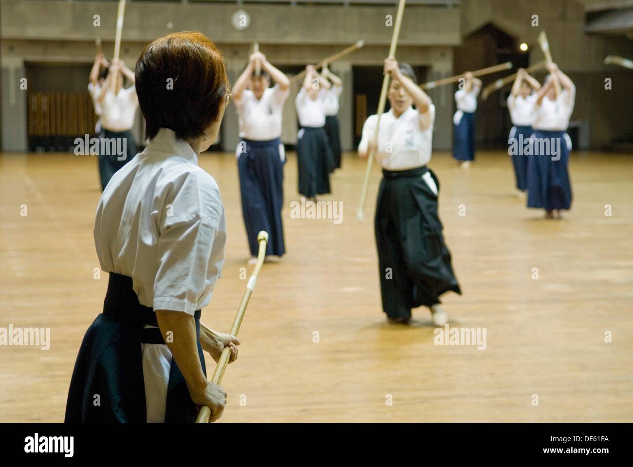 Naginata is a japanese martial art Banque de photographies et d’images