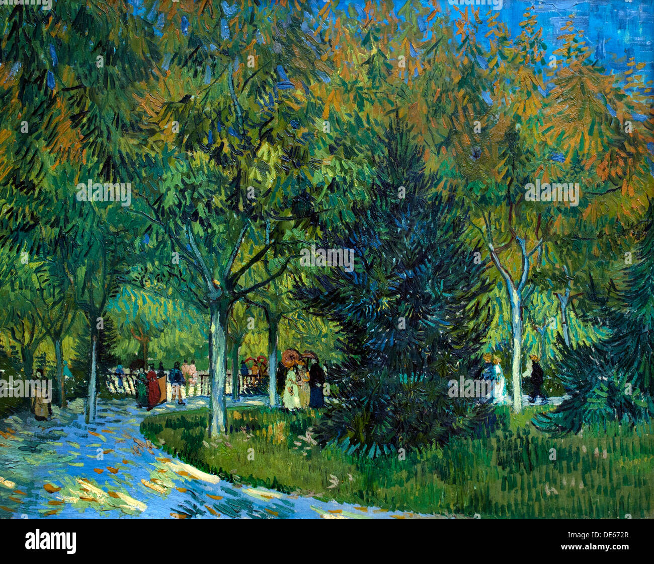 Chemin dans le parc d'Arles 1888 Vincent van Gogh 1853 - 1890 Pays-Bas Néerlandais Banque D'Images