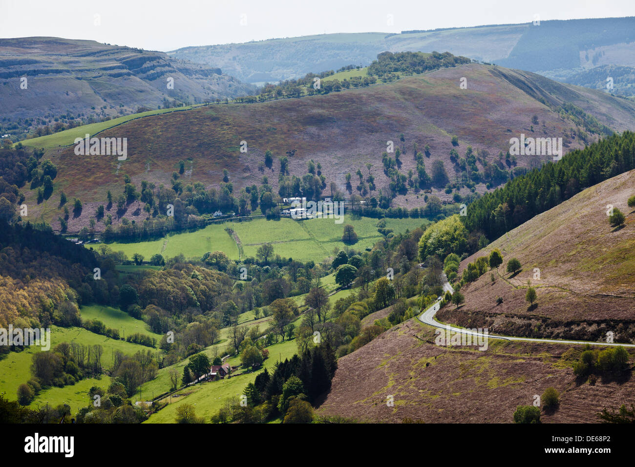 Horseshoe Pass, près de Llangollen, Denbighshire, Wales Banque D'Images