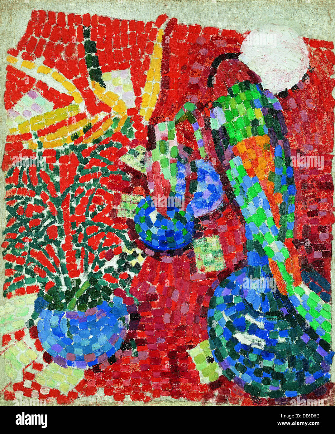 La nature morte avec un perroquet, 1907. Artiste : Delaunay, Robert (1885-1941) Banque D'Images