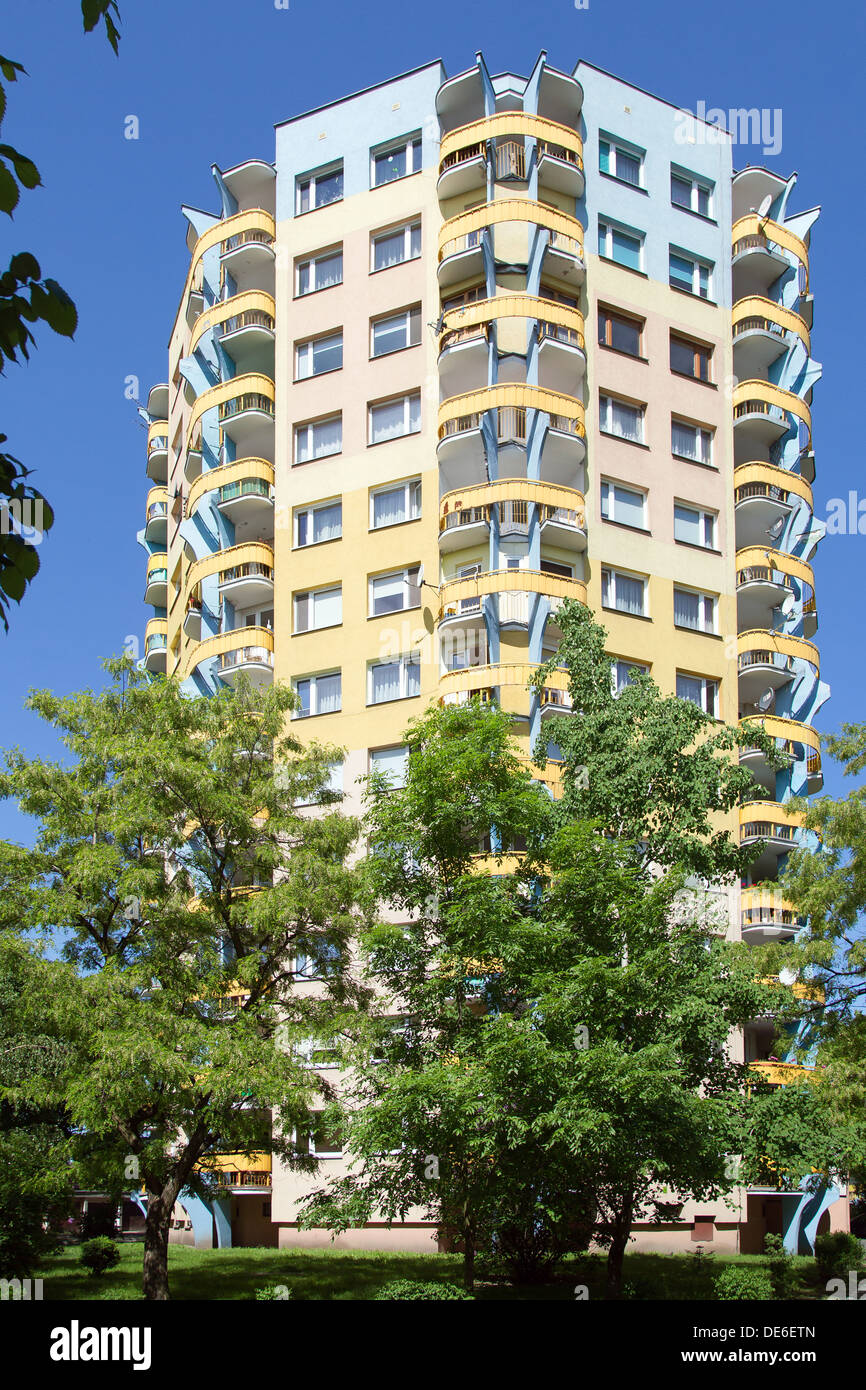 Wroclaw, Pologne, le développement de l'amitié ( Osiedle Przyjazn ) Banque D'Images