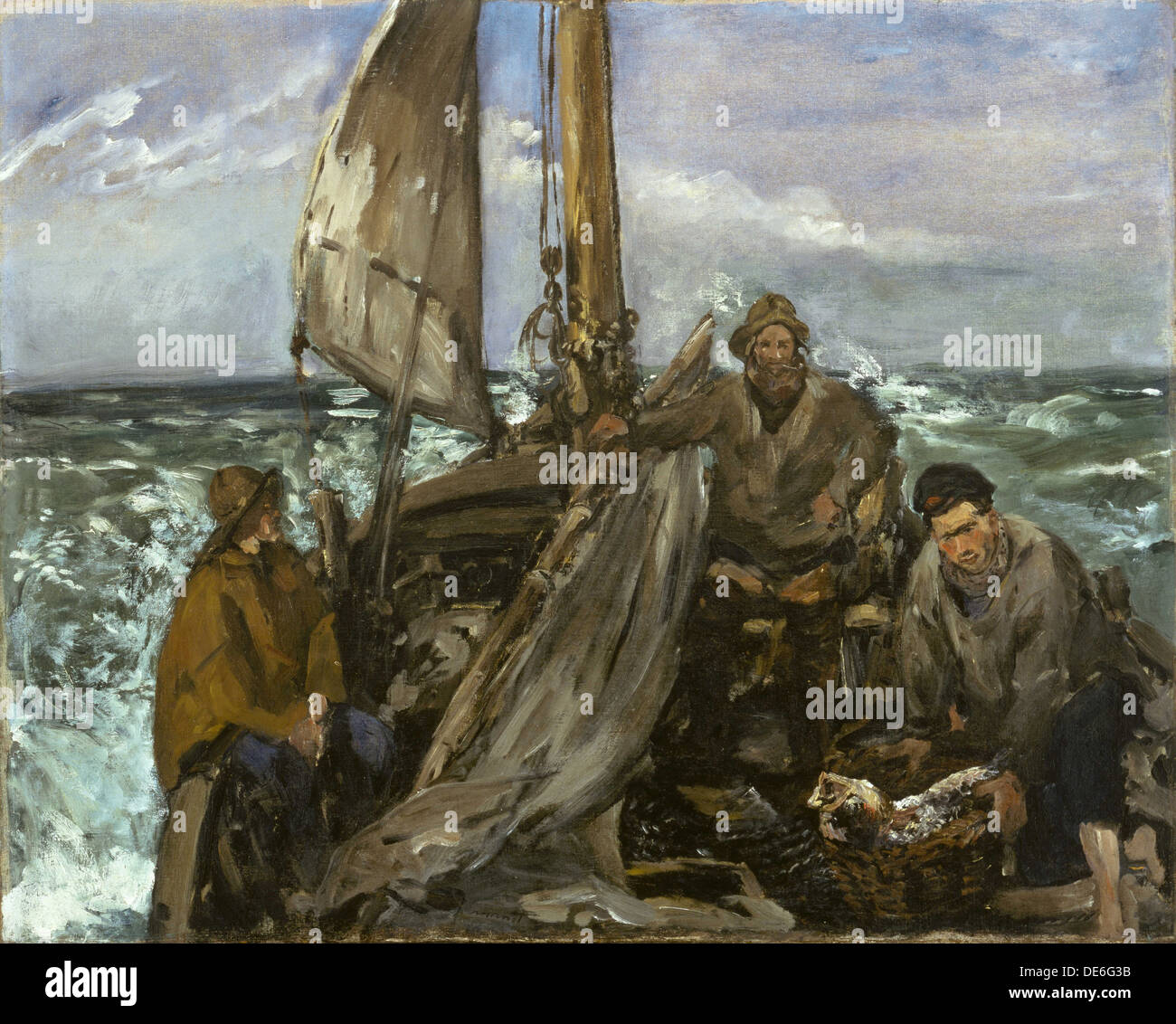 Les travailleurs de la mer, 1873. Artiste : Manet, Édouard (1832-1883) Banque D'Images