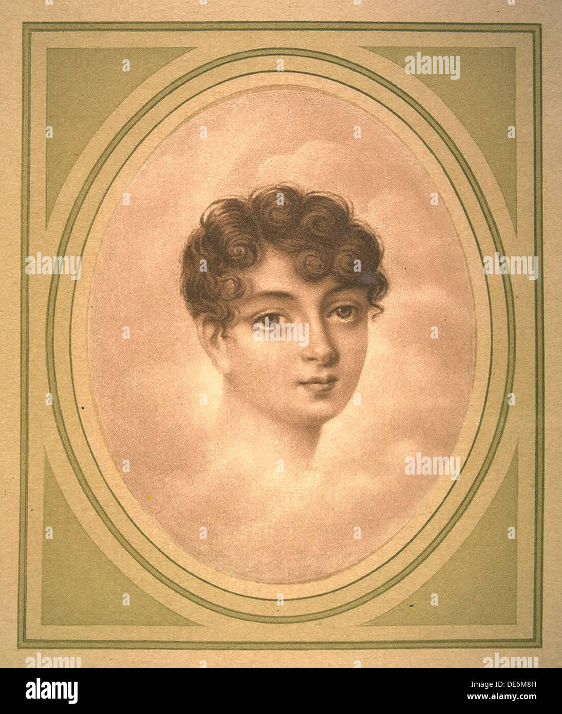 Portrait d'Eléonore Denuelle de La Plaigne (1787-1868), début xixe cen.. Artiste : Anonyme Banque D'Images