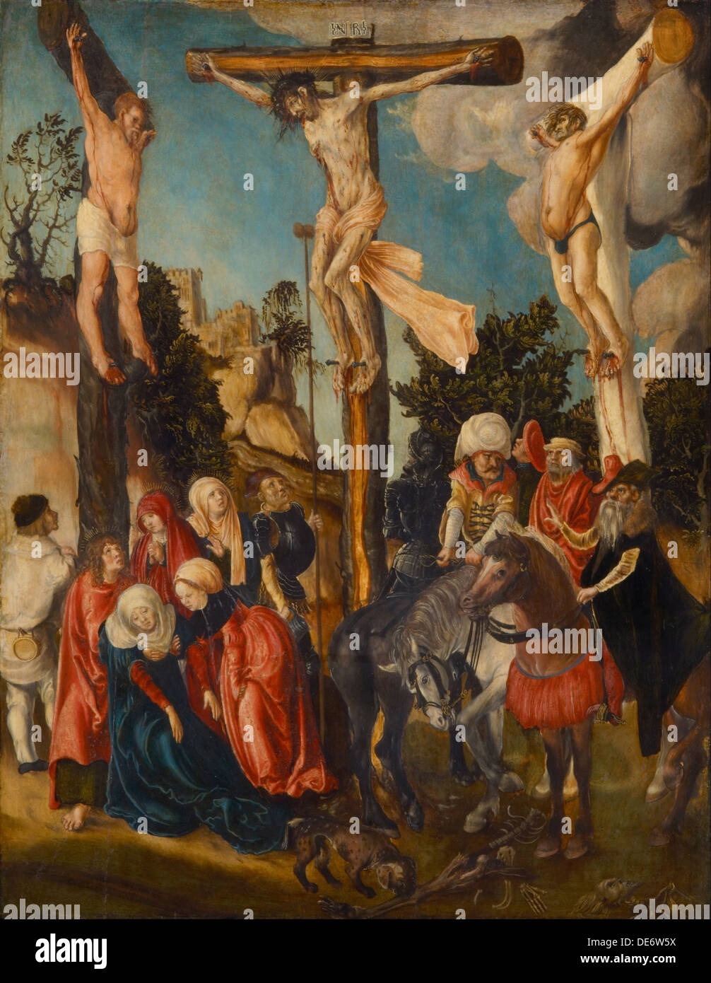 La Crucifixion, 1501. Artiste : Cranach, Lucas, l'ancien (1472-1553) Banque D'Images