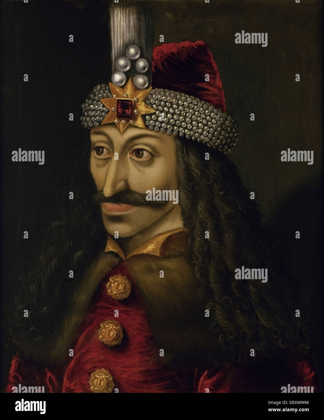 Vlad III, Prince de Valachie (1431-1476), seconde moitié du 16ème cen.. Artiste : maître allemand Banque D'Images