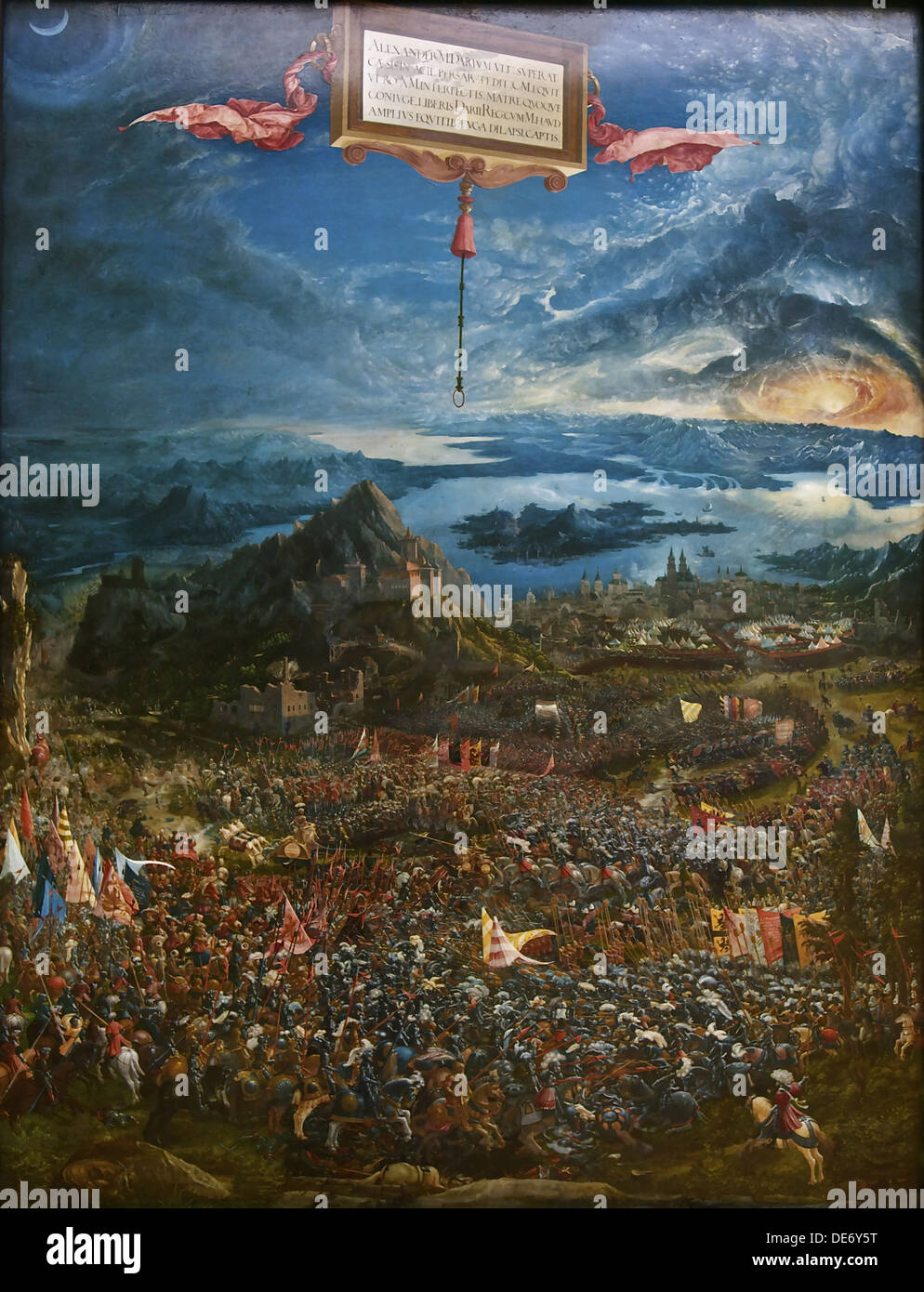 La bataille d'Alexandre à Issos, 1529. Artiste :,, Albrecht (ch. 1480-1538) Banque D'Images