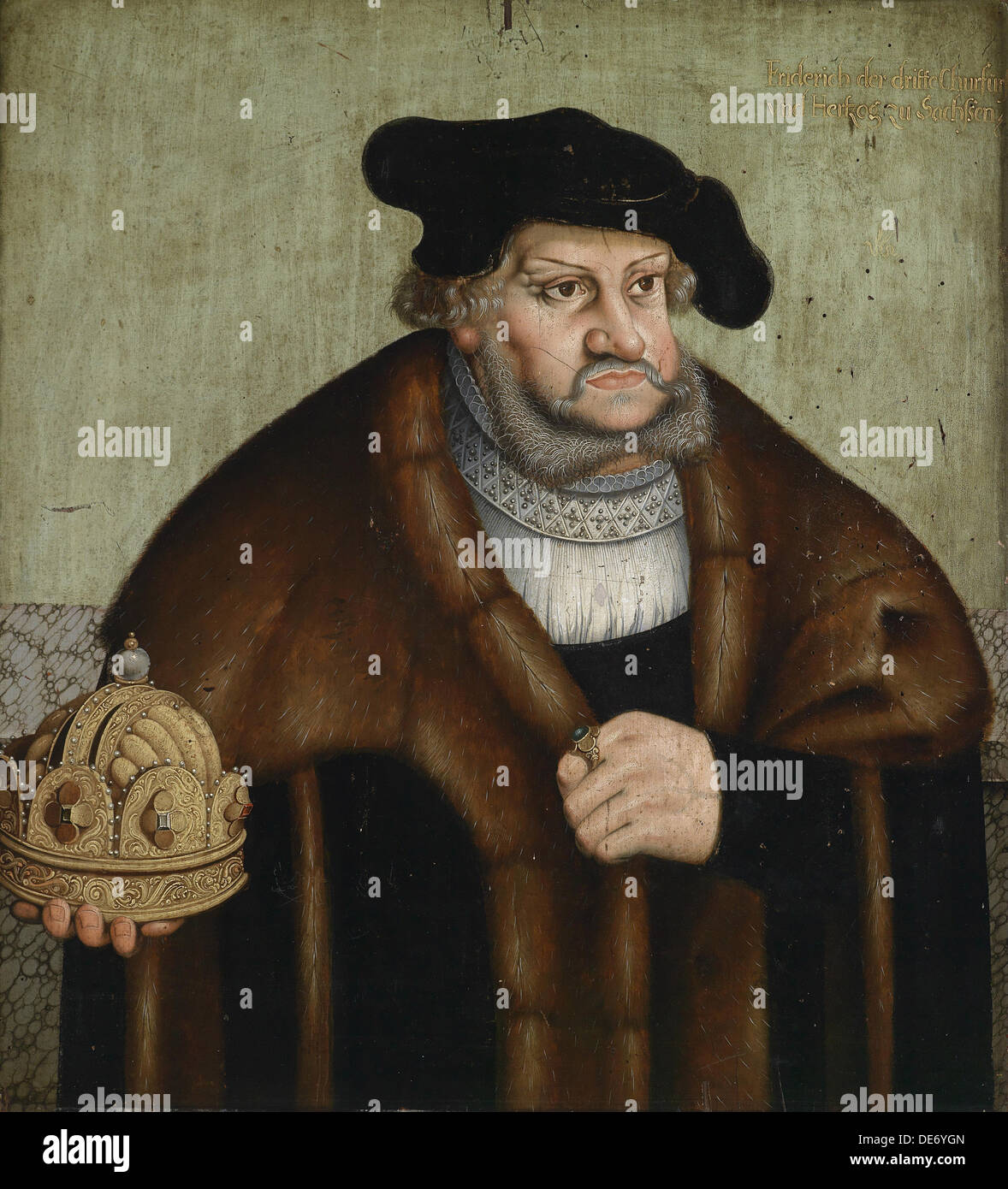 Portrait de Frédéric III, Électeur de Saxe (1463-1525). Artiste : Cranach, Lucas, l'ancien (1472-1553) Banque D'Images