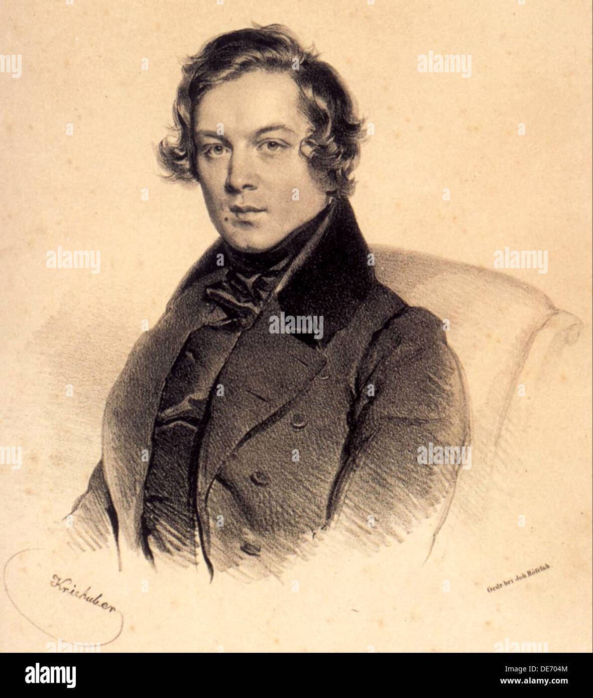 Robert Schumann (1810-1856), 1839. Artiste : Kriehuber, Josef (1800-1876) Banque D'Images