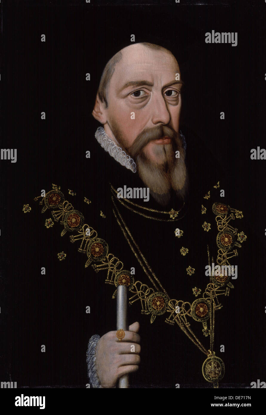 William Cecil, 1er baron Burghley (1521-1598), après 1572. Artiste : Anonyme Banque D'Images