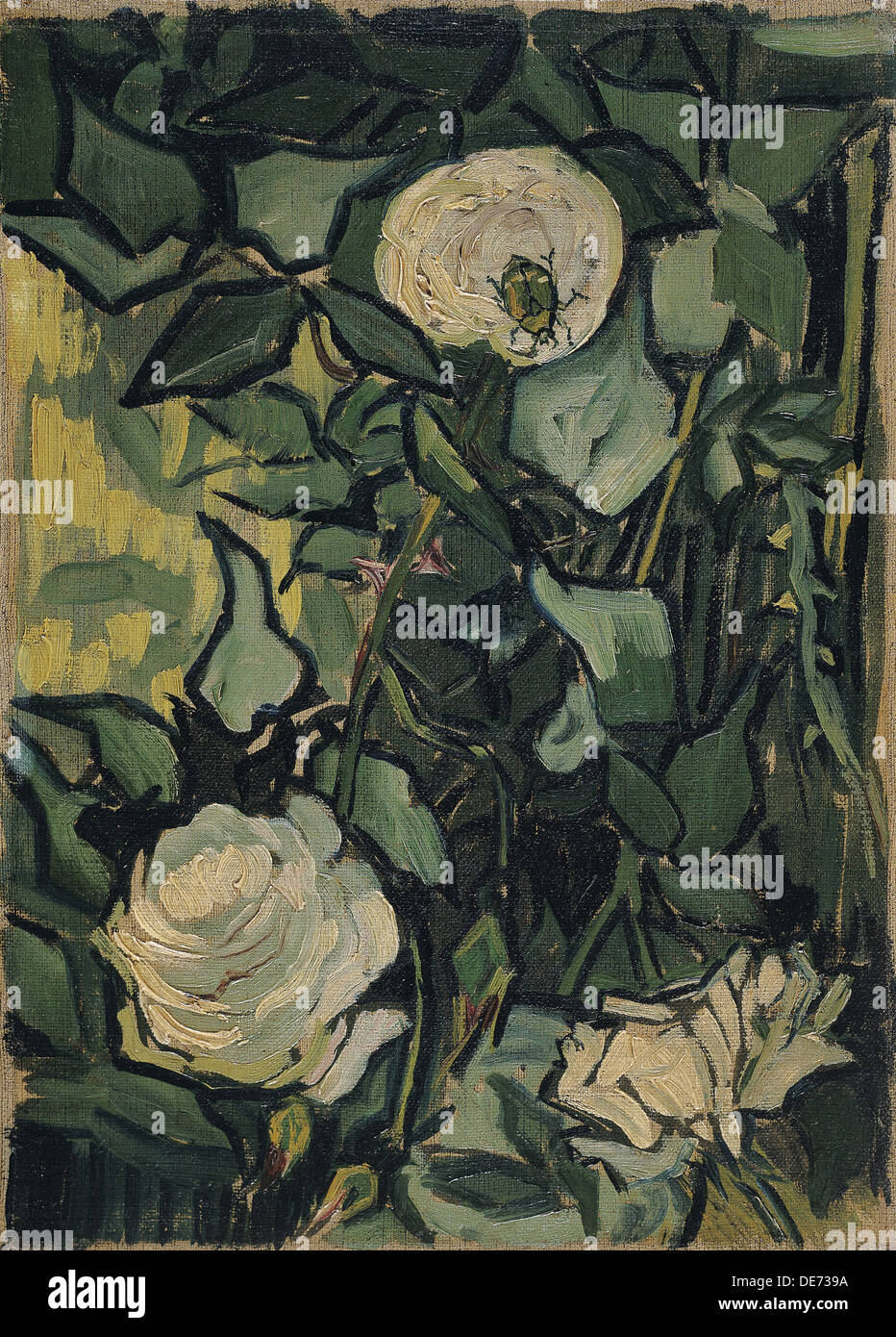 Roses, 1890. Artiste : van Gogh, Vincent, (1853-1890) Banque D'Images