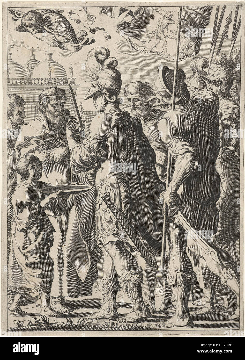 Alexandre le Grand de couper le noeud gordien, 17e siècle. Sans titre by  munier : Artiste, Theodor (1589 Photo Stock - Alamy