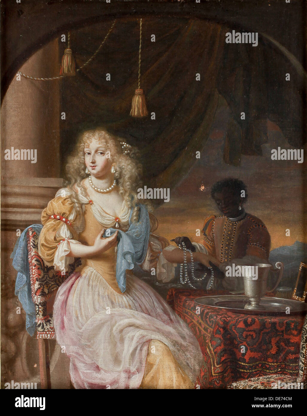 Minerva. Artiste : Simon Pietersz Verelst,. (1644-1710) Banque D'Images