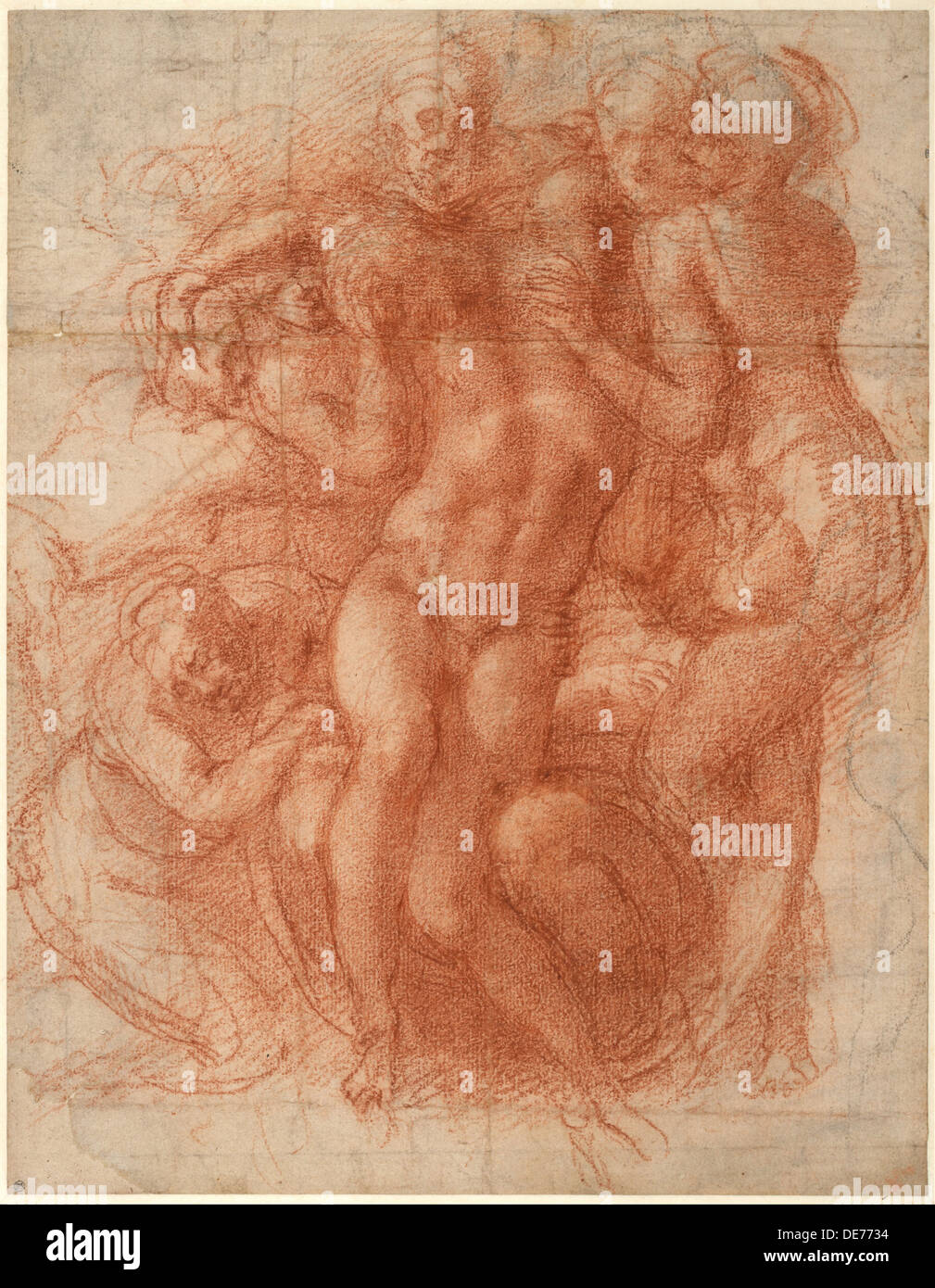 Complainte, ca 1530. Artiste : Michelangelo Buonarroti, (1475-1564) Banque D'Images