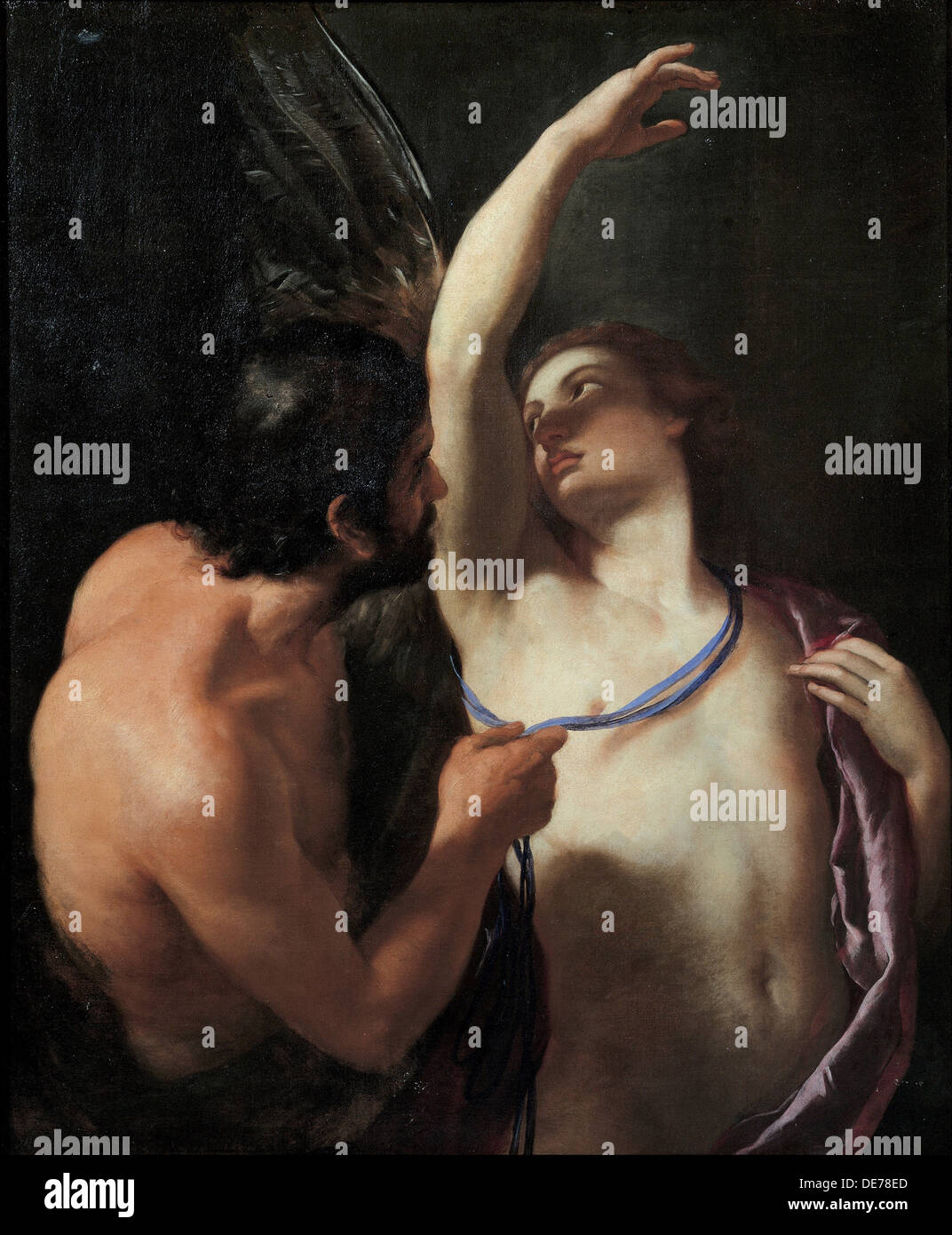 Daedalus et Icarus, ch. 1645. Artiste : Sacchi, Andrea (1599-1661) Banque D'Images