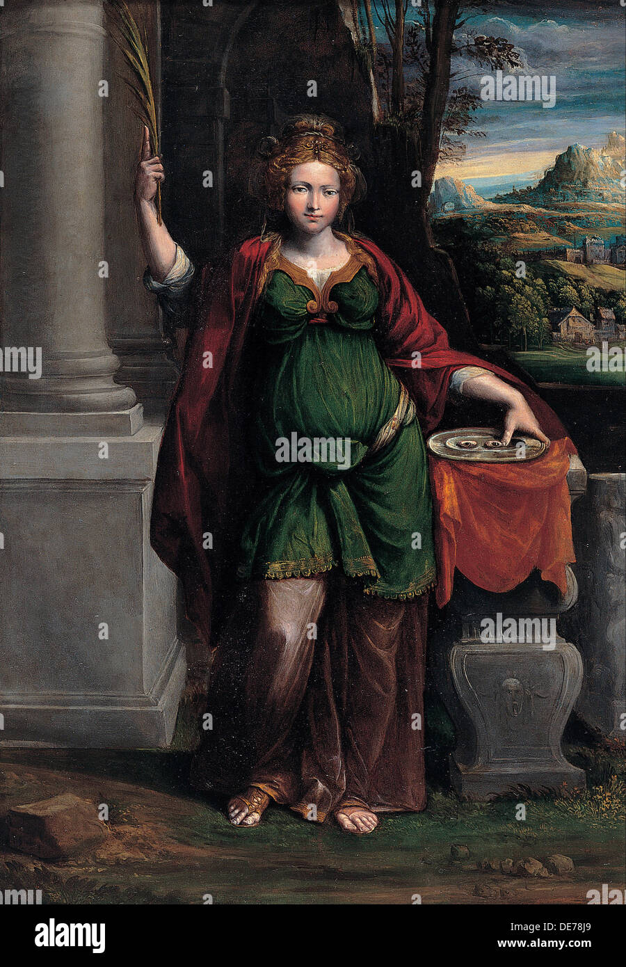 Sainte Lucie, 1535-1540. Artiste : Garofalo, Benvenuto Tisi da (1481-1559) Banque D'Images