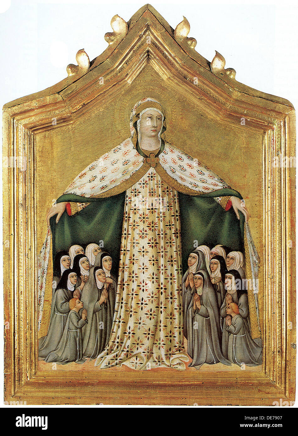 Madonna della Misericordia (Vierge de Pitié), 1440s. Artiste : Sano di Pietro (1406-1481) Banque D'Images