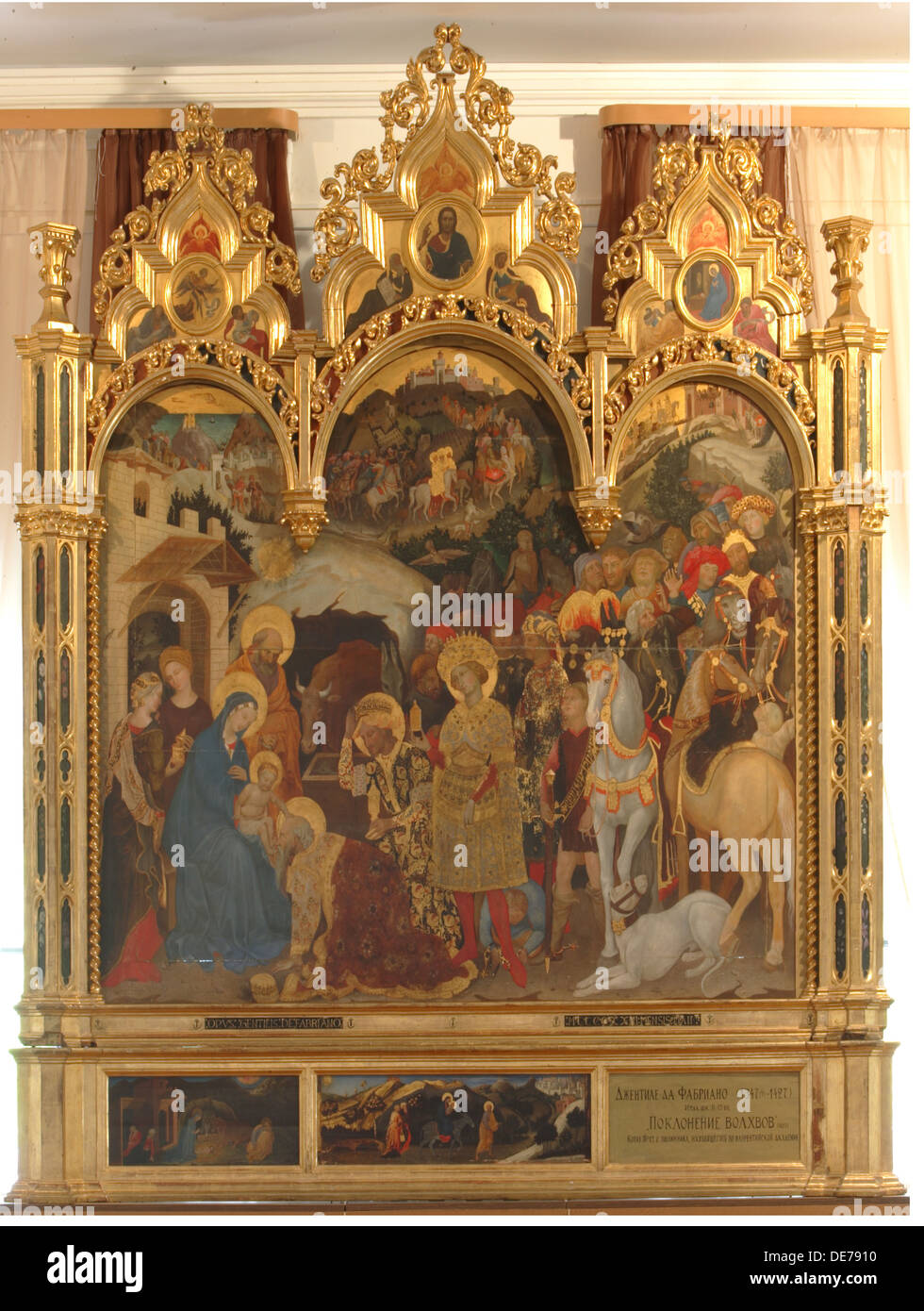 L'Adoration des Mages, c.1420. Artiste : Gentile Da Fabriano (ca 1370-1427) Banque D'Images