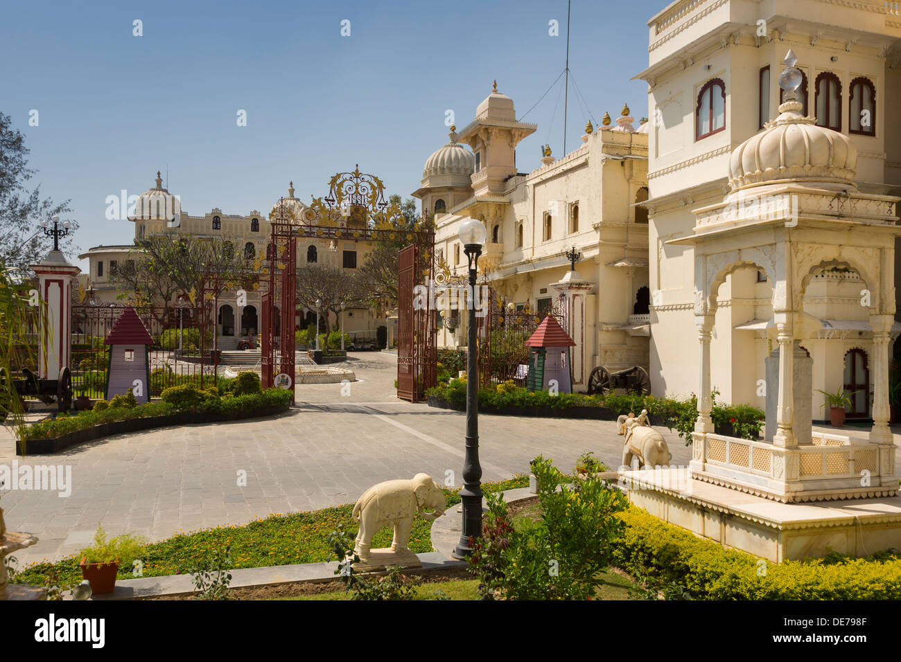 L'Inde, Rajasthan, Udaipur, le City Palace Banque D'Images