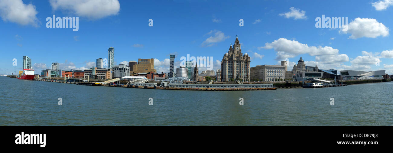 L'Angleterre, Liverpool, le bord de la Mersey Banque D'Images