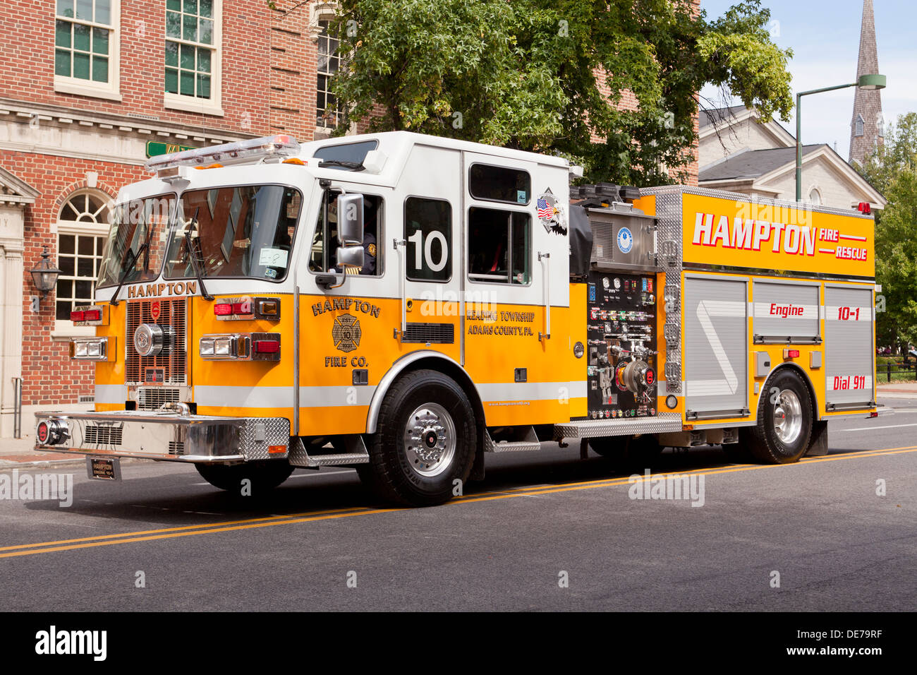 2005 Sutphen fire truck - New York USA Banque D'Images